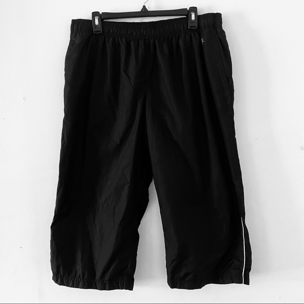 Danskin Now Womens XL Black Loose-Fit Track Capri